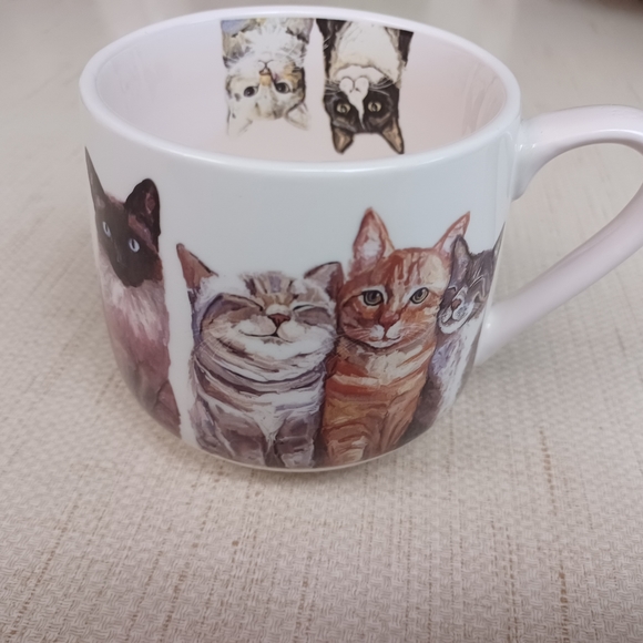 Cat Coffee Mug Calico Tabby Siamese Tuxedo Cathy Wooten - Picture 8 of 9